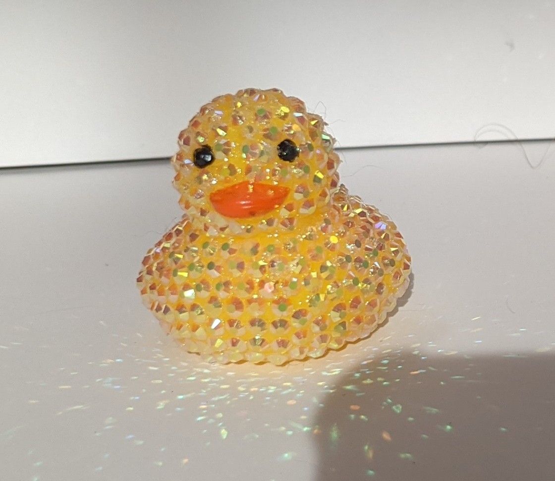 Bedazzled Rubber Duck | Rainbow Colors