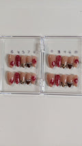 Blooming Press-On Nails | Medium Almond Length