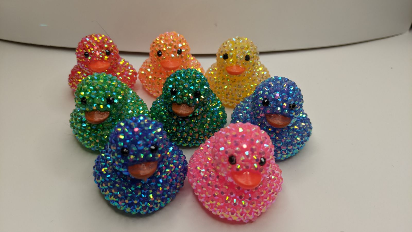 Bedazzled Rubber Duck | Rainbow Colors