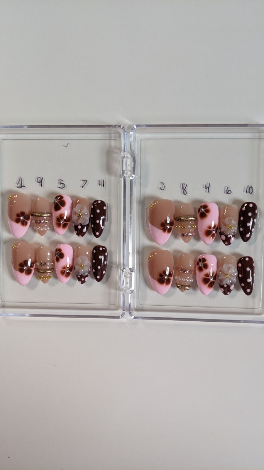 Dotted Daydream Press-On Nails | Medium Almond Length